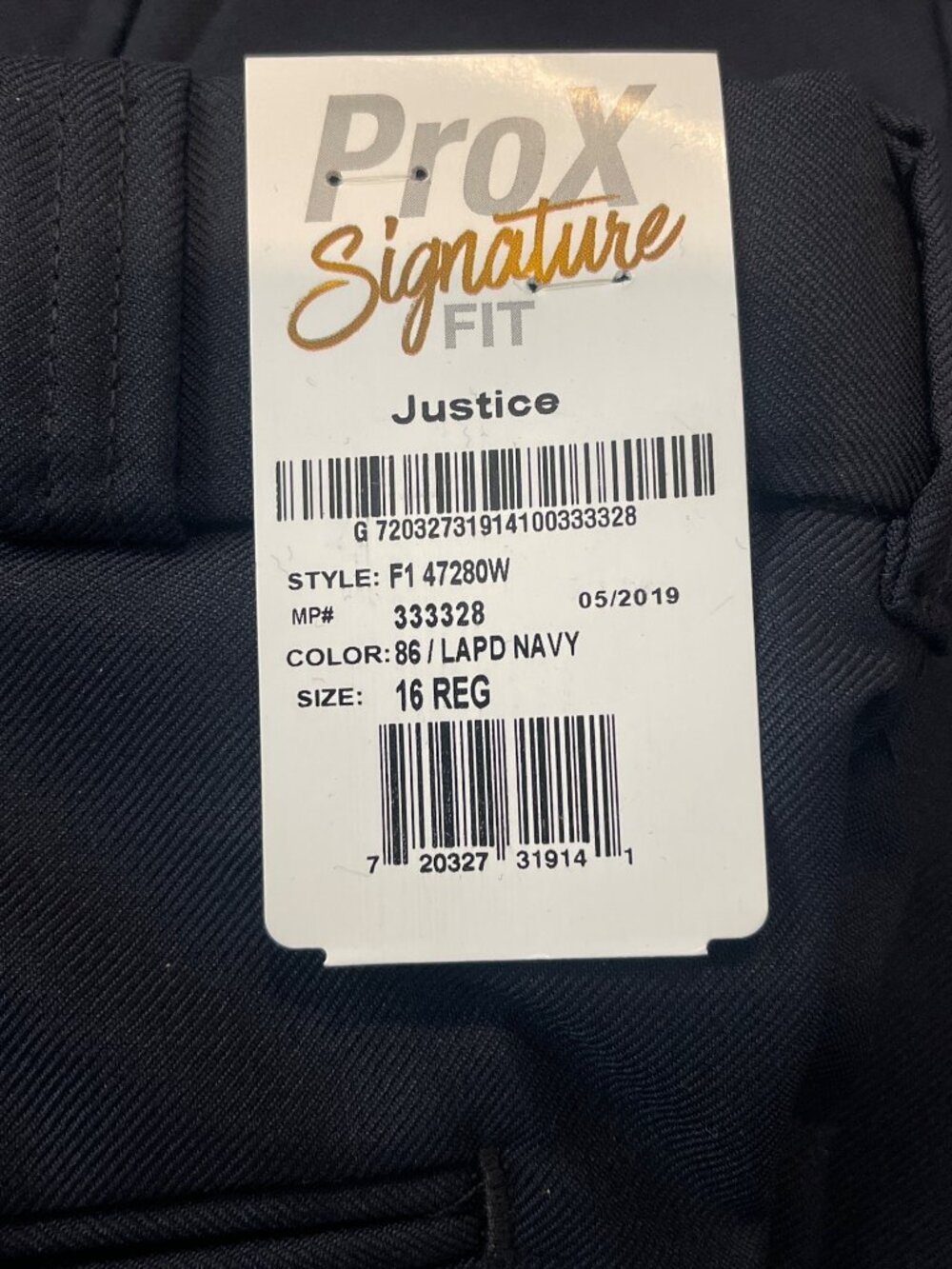NWT Flying Cross Justice Poly/Wool Pants Womens Sz 16 Unhemmed LAPD Navy 47280W - Picture 2 of 5